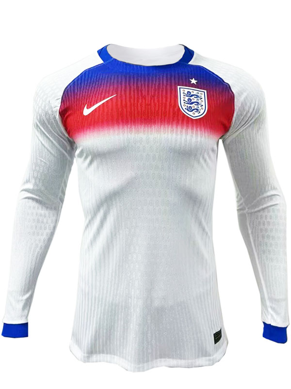 England maillot domicile manches longues uniforme de football version joueur maillot de football homme première tenue de sport 2025-2026